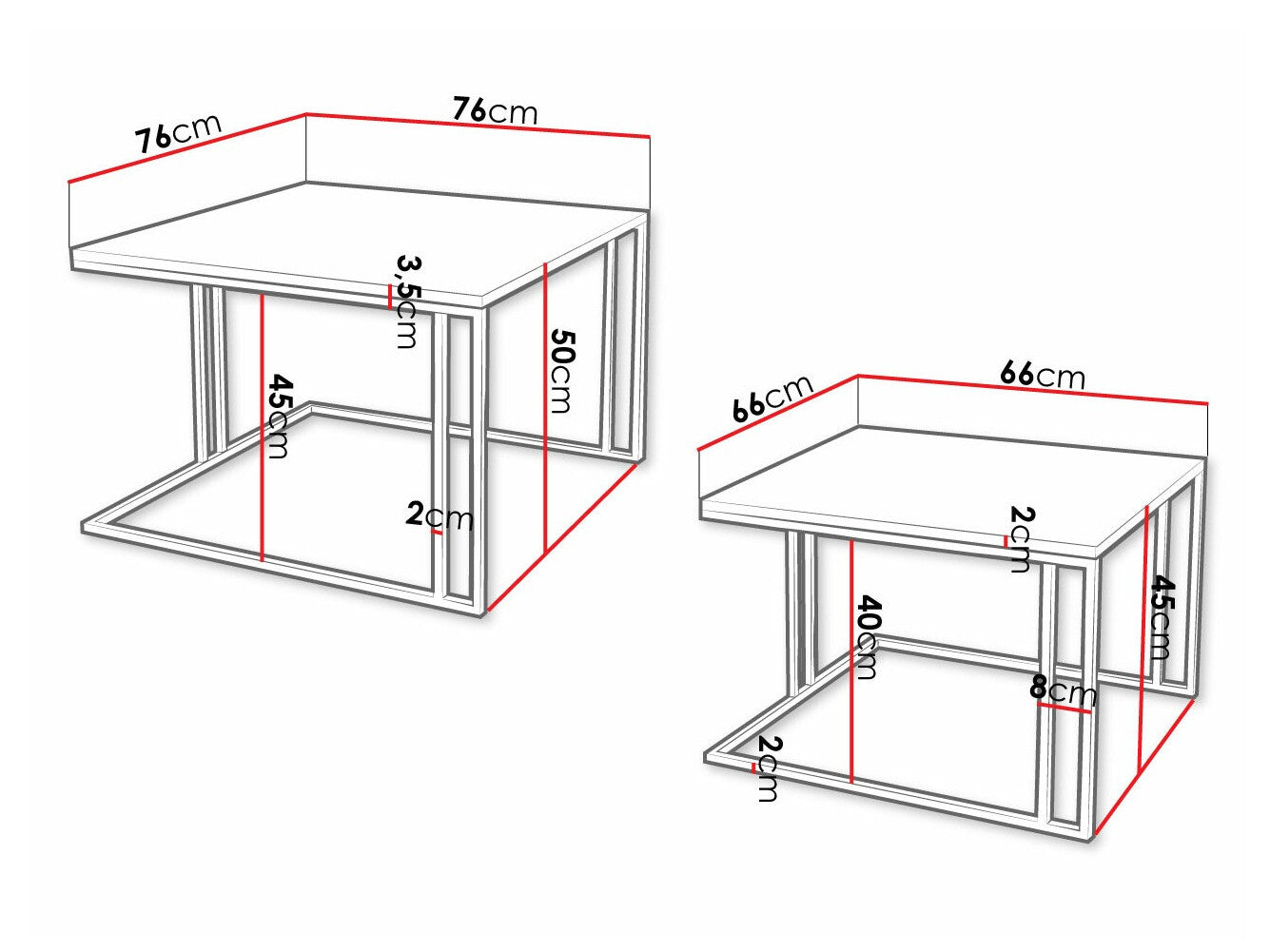 Sofabord-sæt Oswego 110