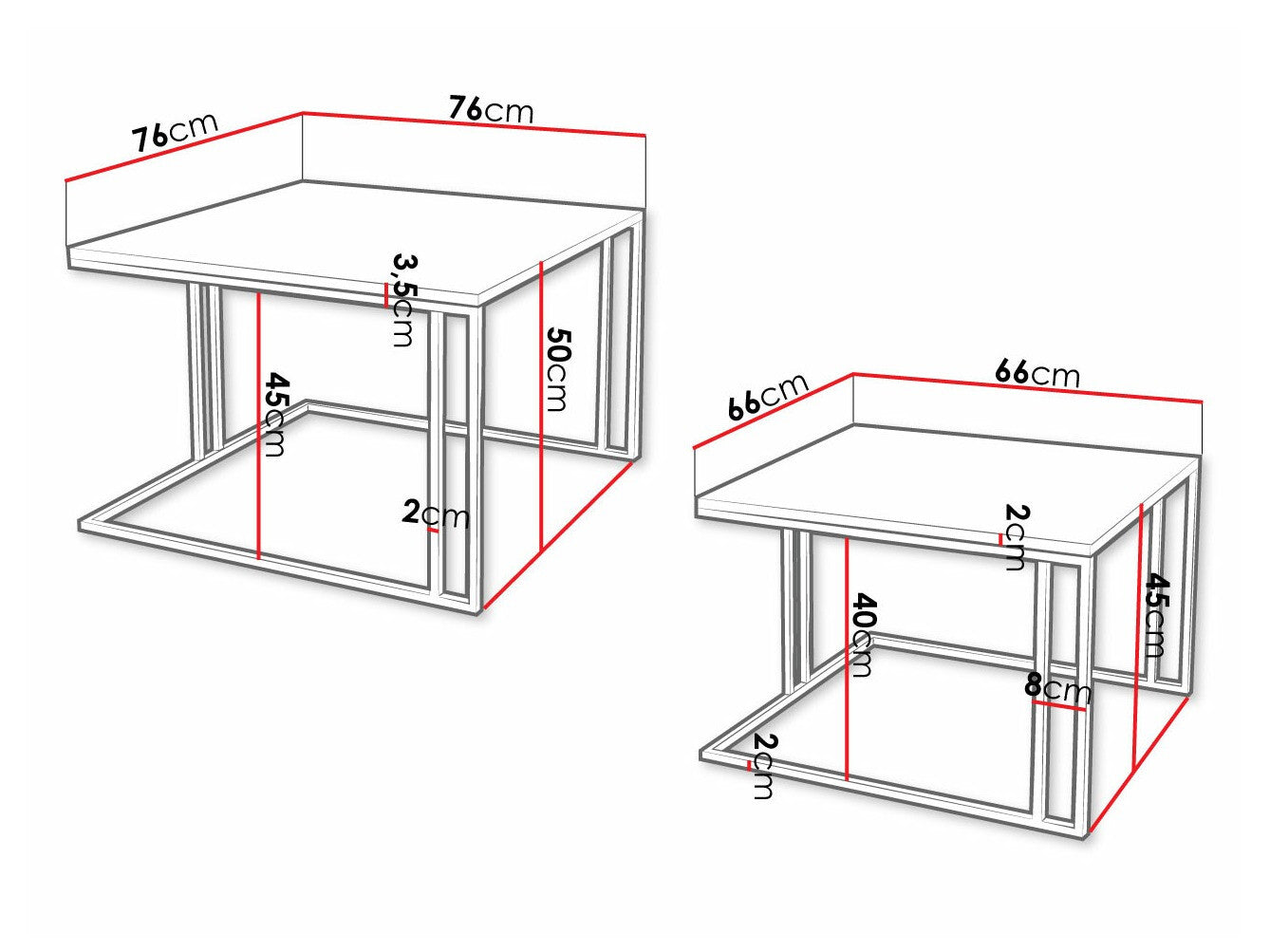 Sofabord-sæt Oswego 110