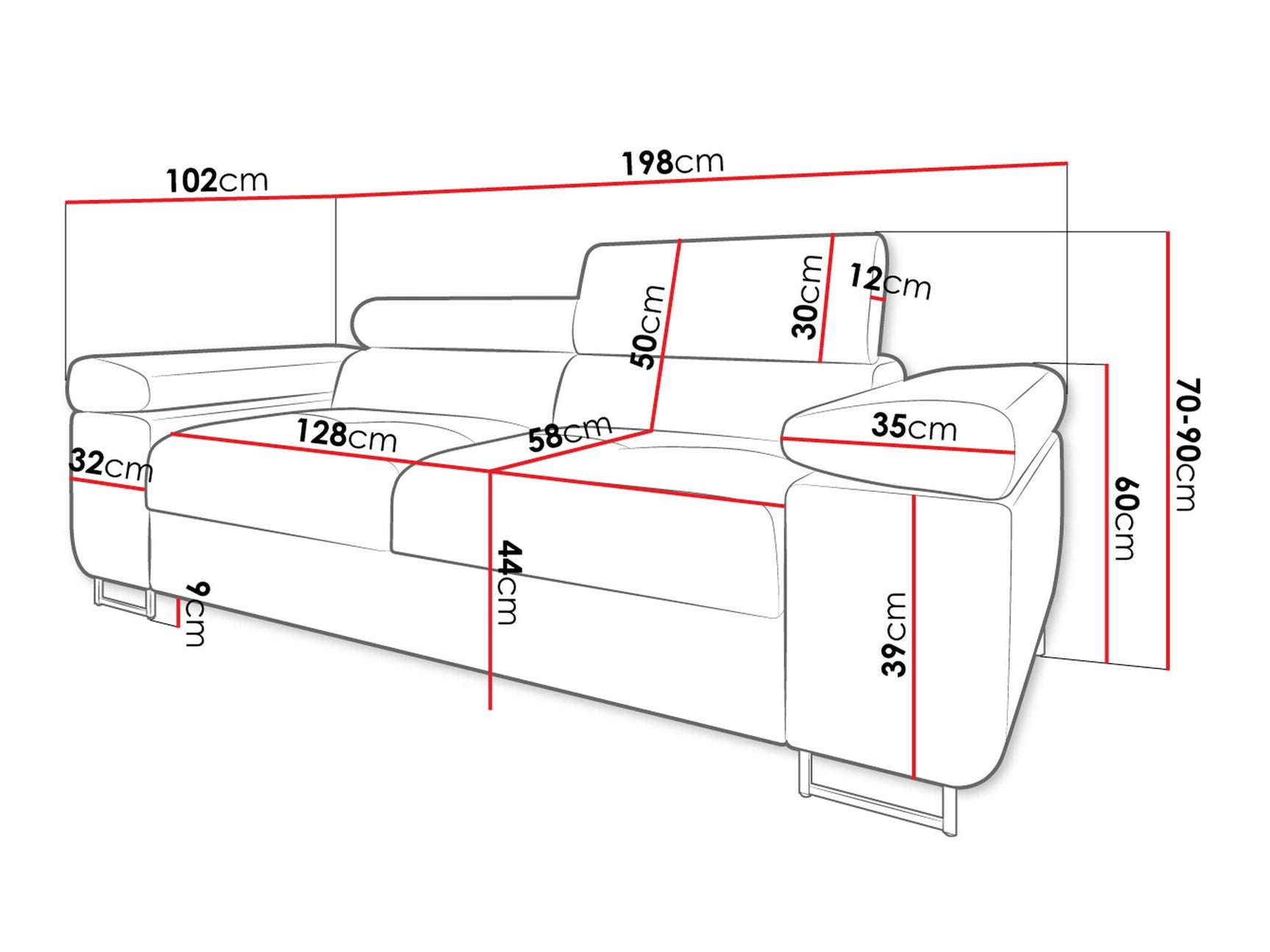 Sofa Comfivo Eliferu 105
