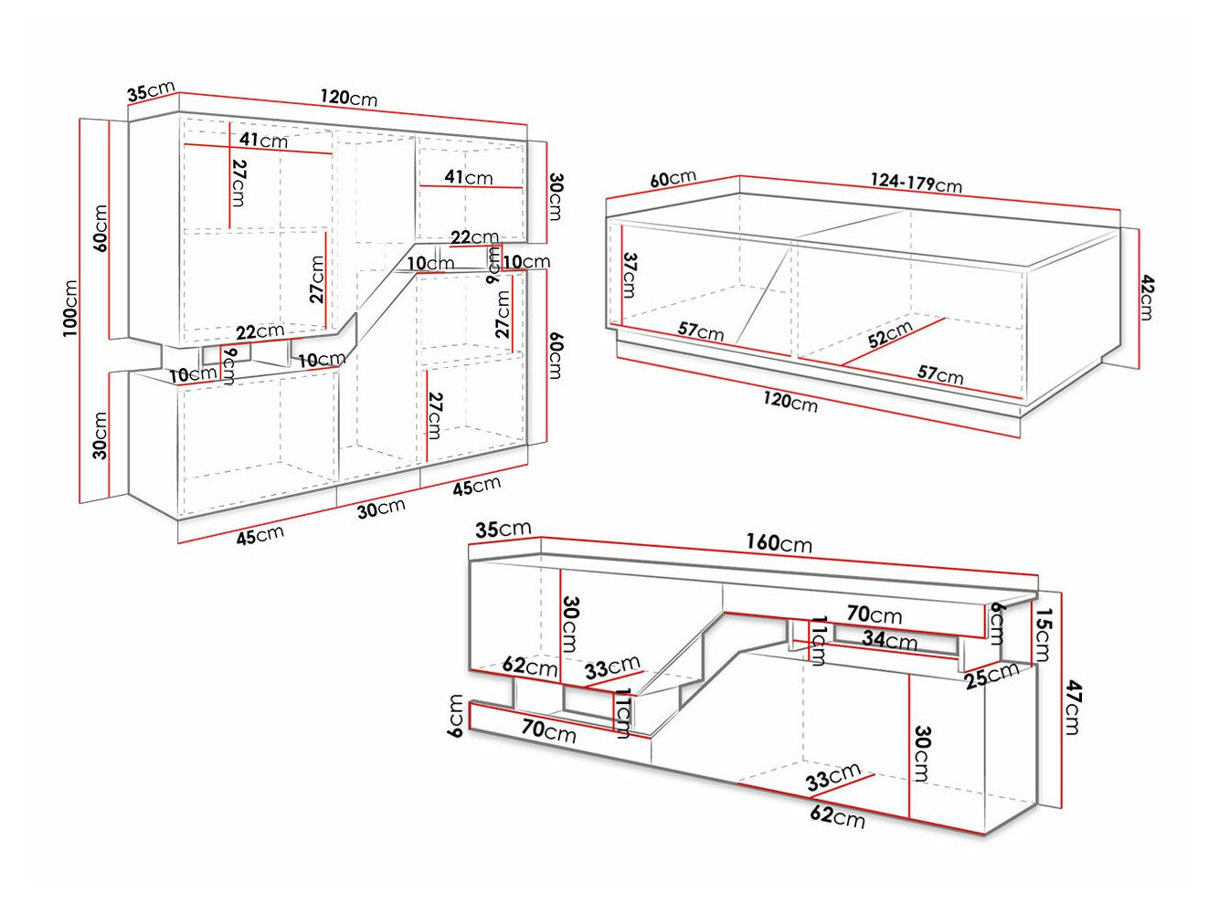 Living room set Comfivo AC103
