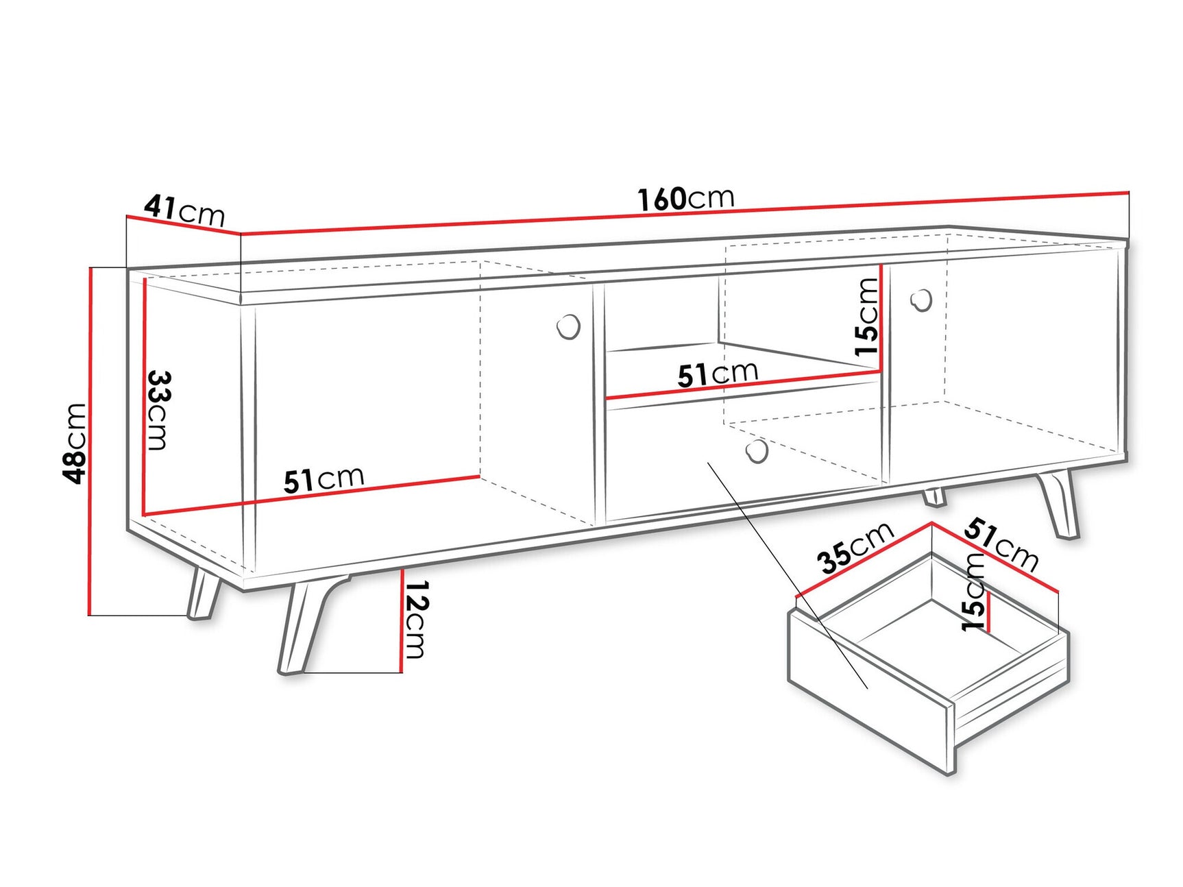 TV stand Honolulu C104