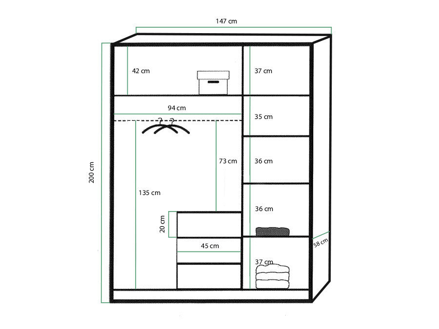 Garderobe Honolulu A100