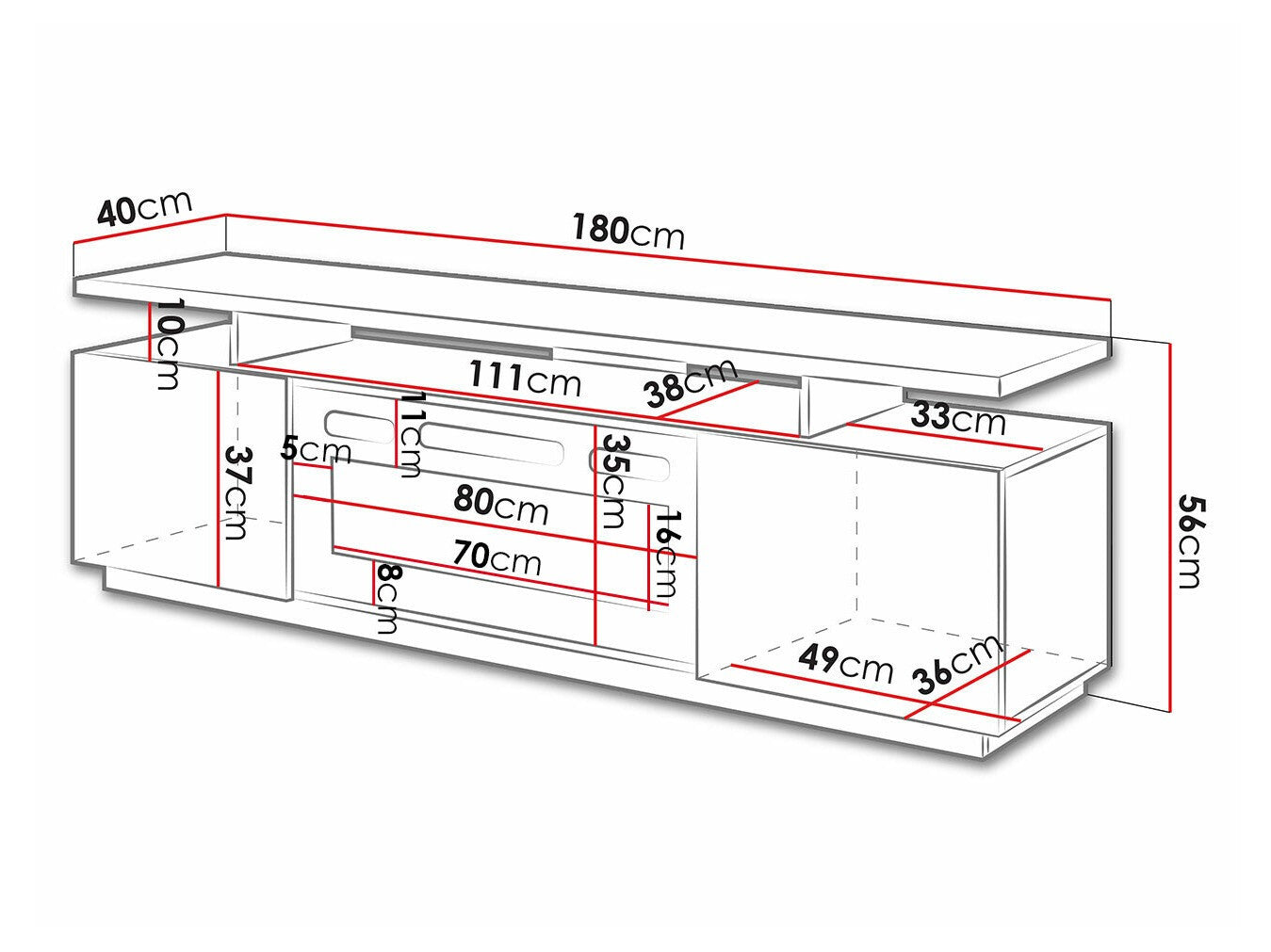 TV stand Charlotte 151