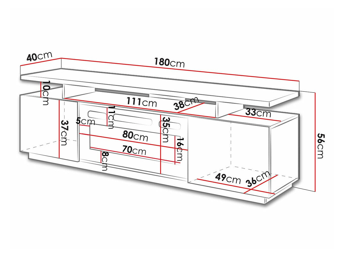 TV stand Charlotte 151