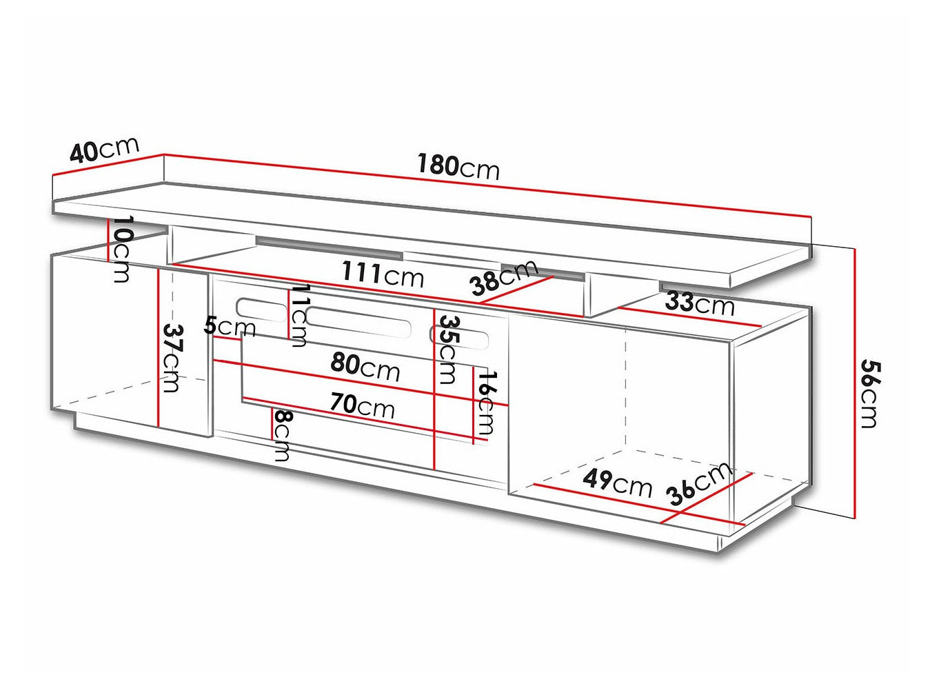 TV stand Charlotte 151