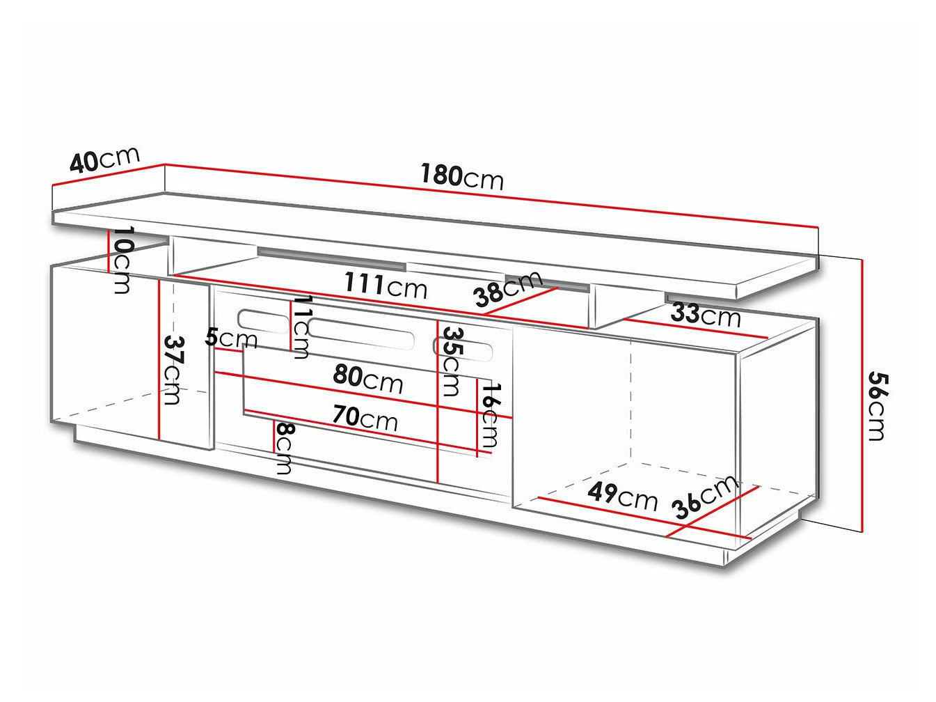 TV stand Charlotte 151