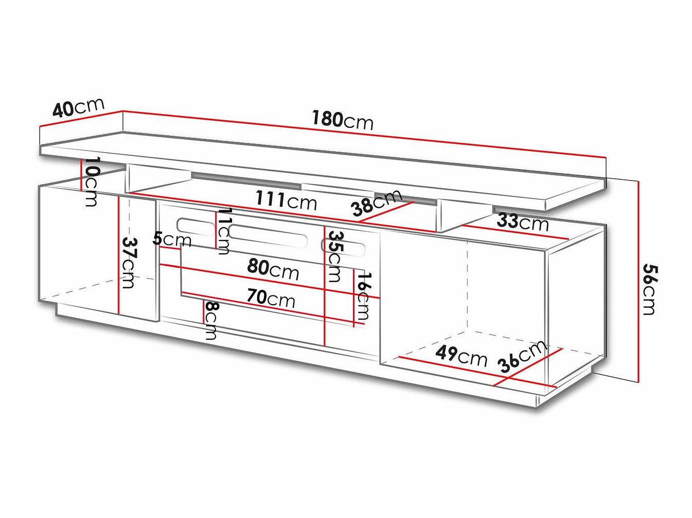 TV stand Charlotte 151