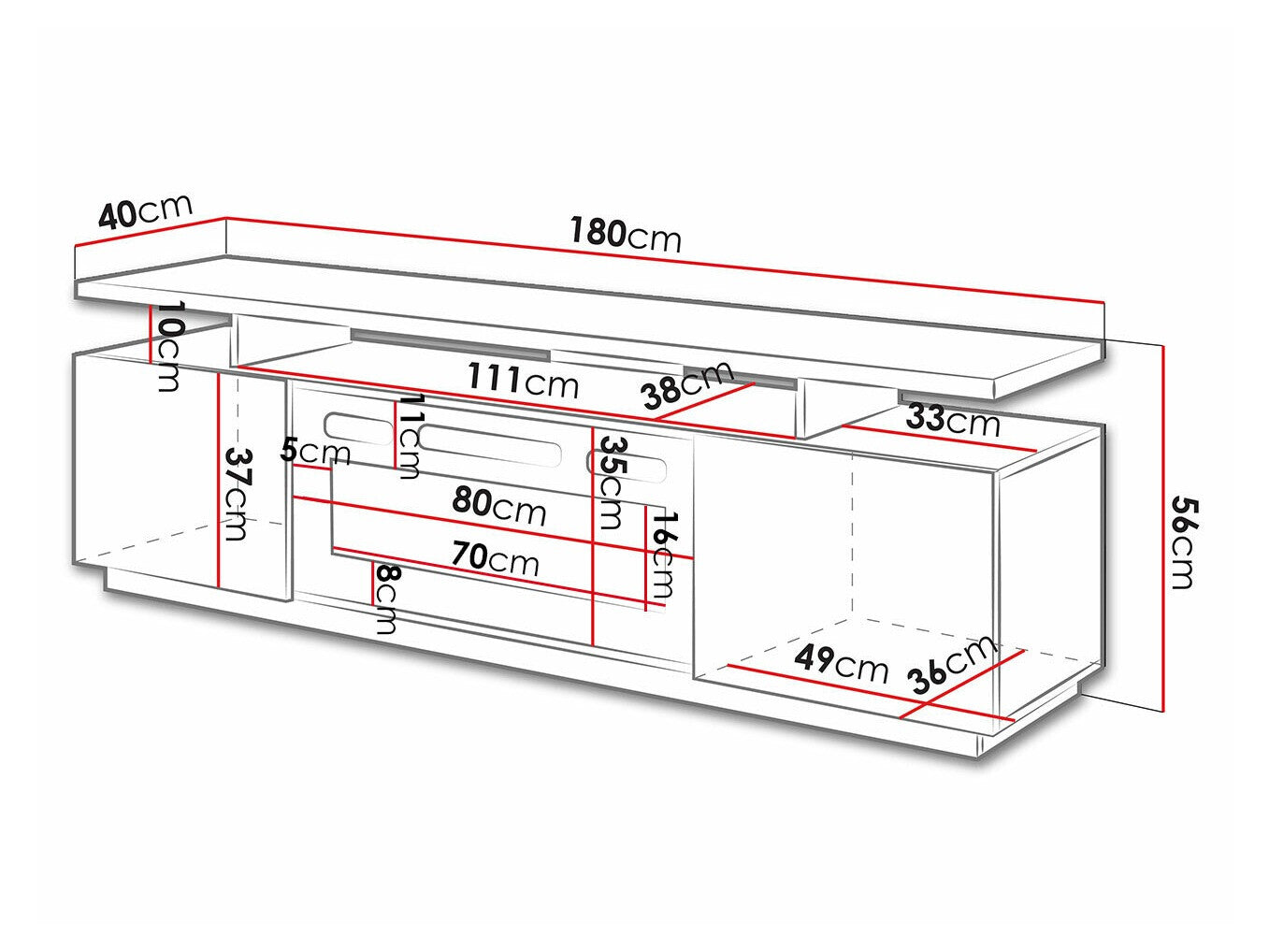 TV stand Charlotte 151