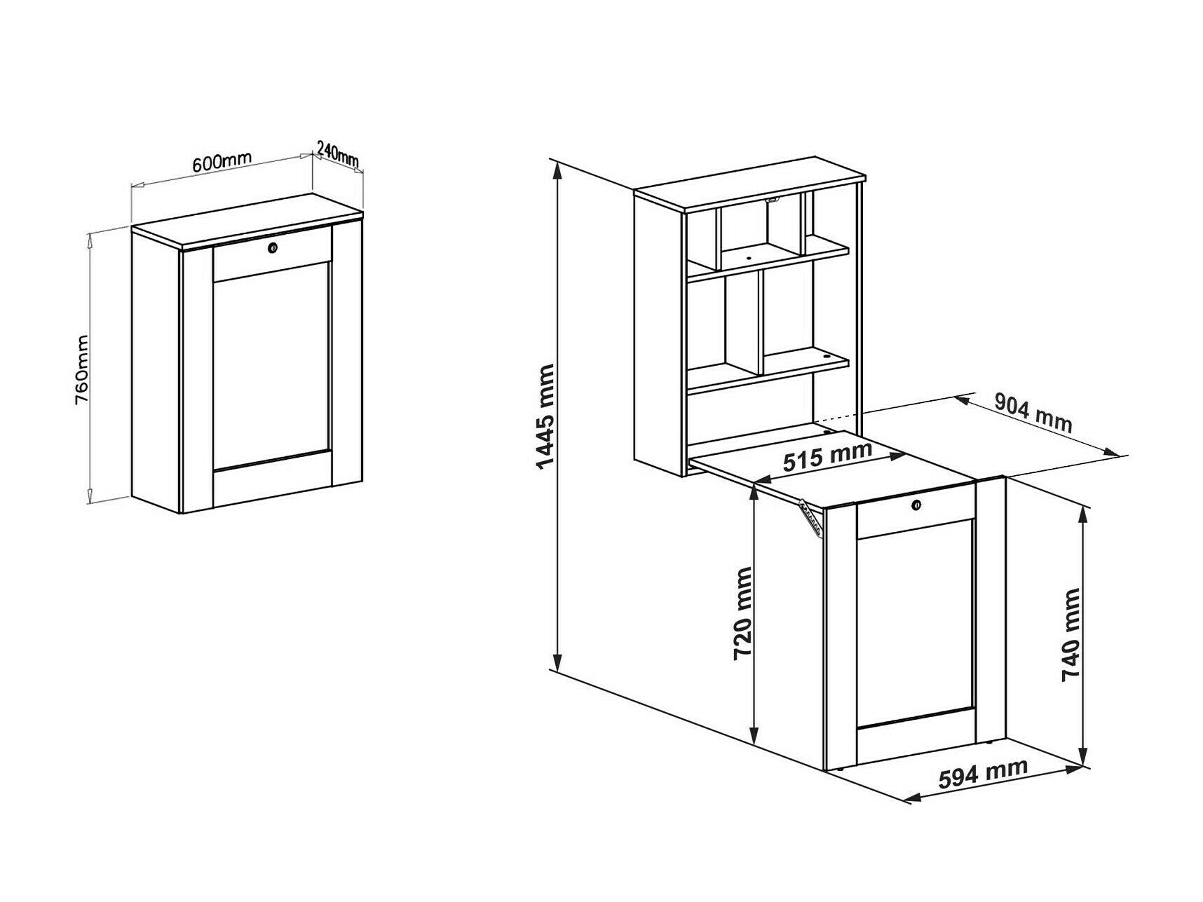 Skrivebord Buffalo 104