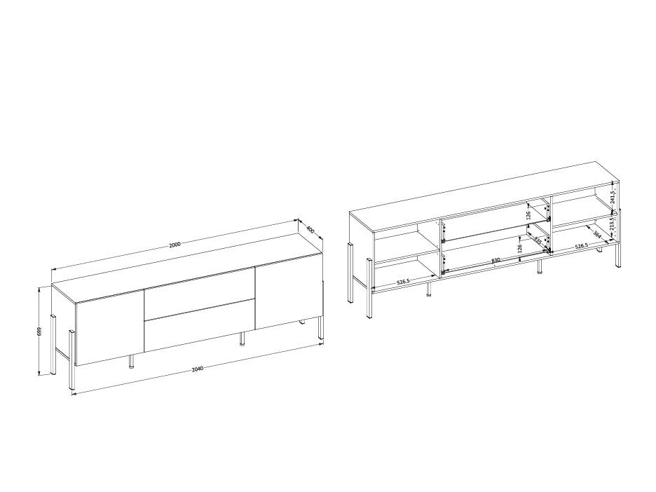 TV-bord Etsore 102