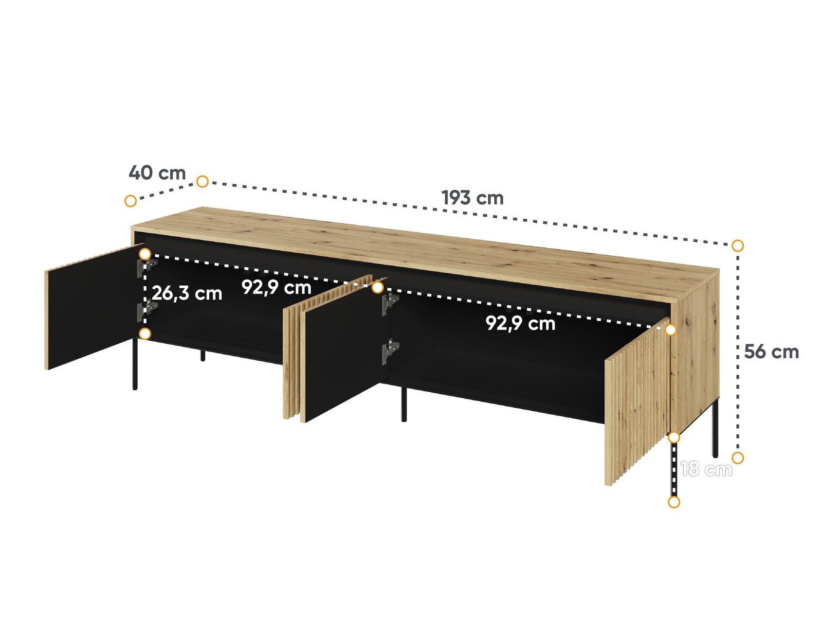 TV-bord Fernolu 105