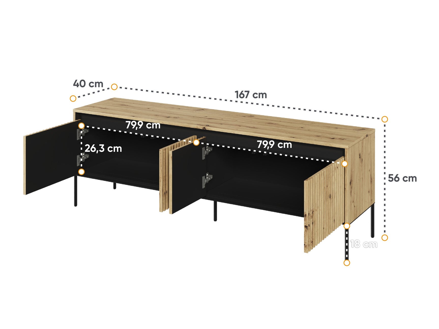 TV-bord Fernolu 104