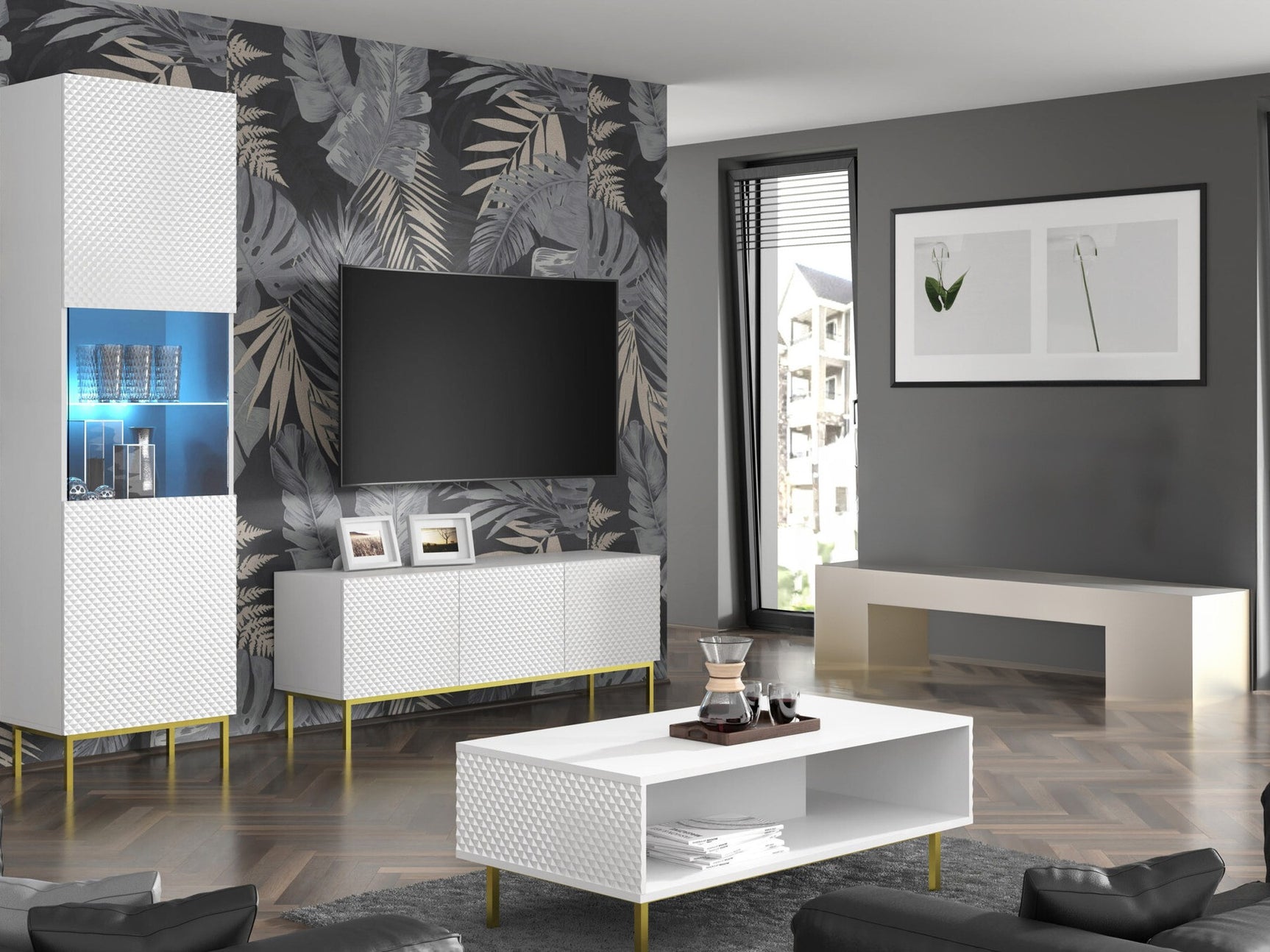 TV-bord Odelomu 101