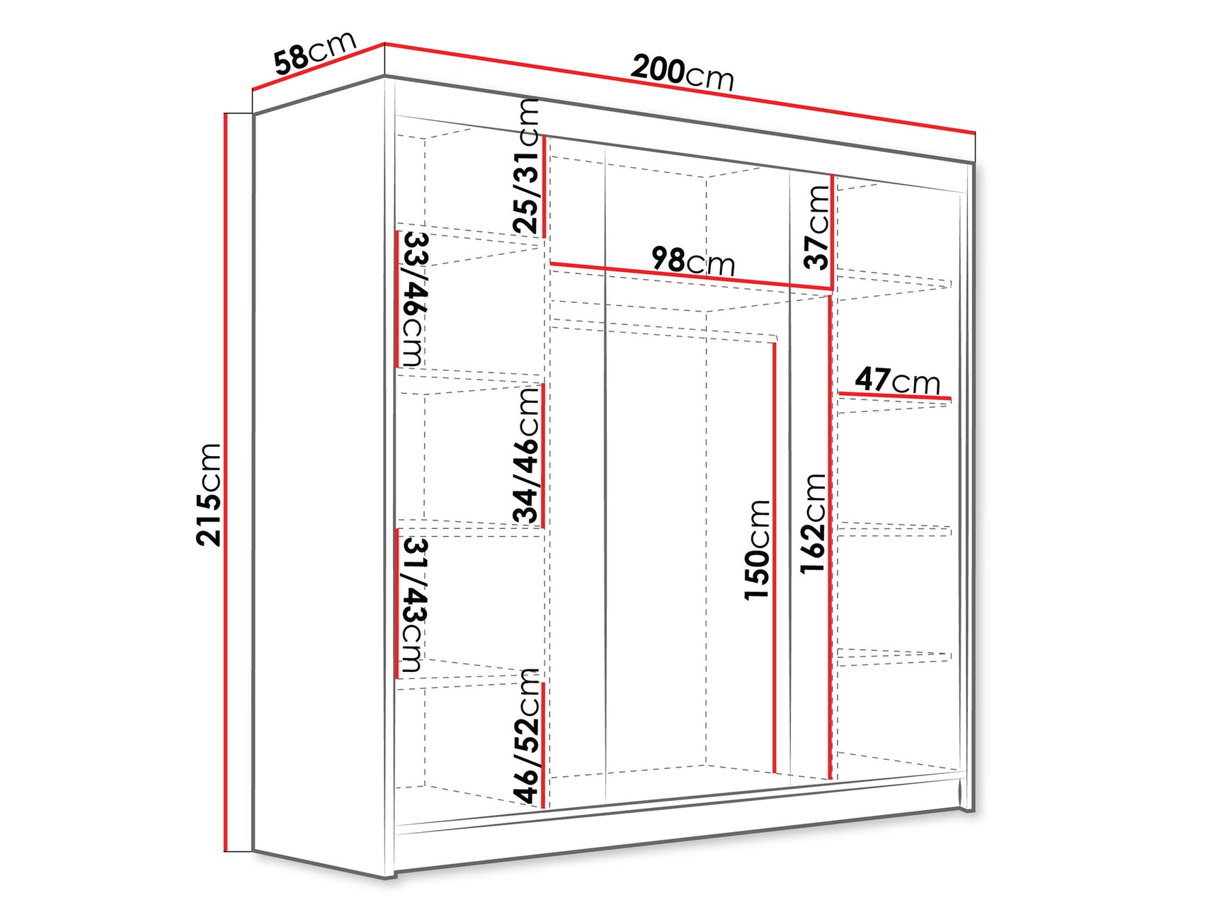 Garderobe Closico 185
