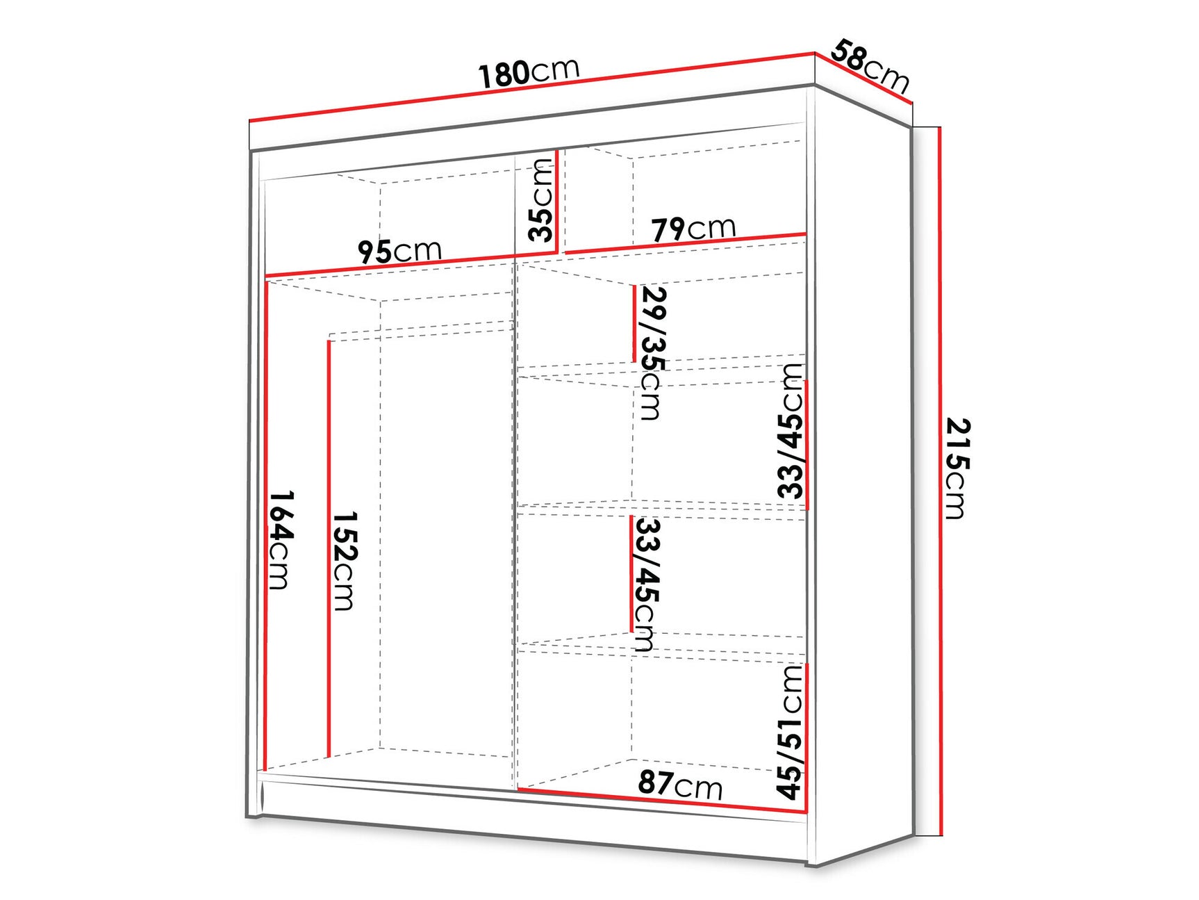 Garderobe Closico 186