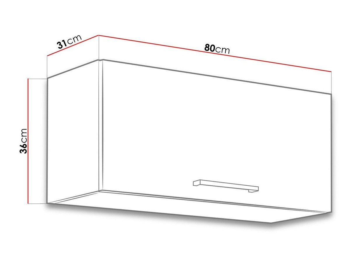 Modulært vægskab Wood Grey 129