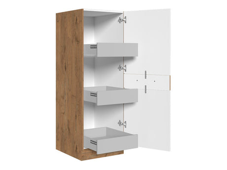 Modulskab med skuffe og låger Wood Dark 120