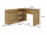 Hjørneskrivebord Mandeville 131