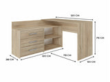 Hjørneskrivebord Mandeville 131