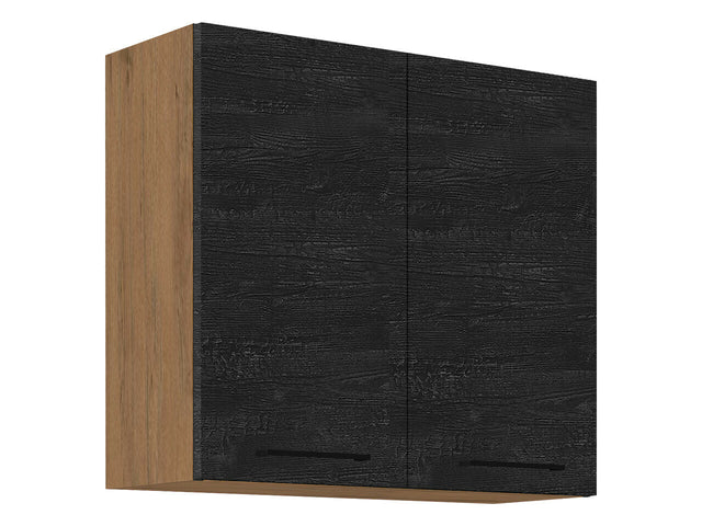 Modulært vægskab Wood Dark 126