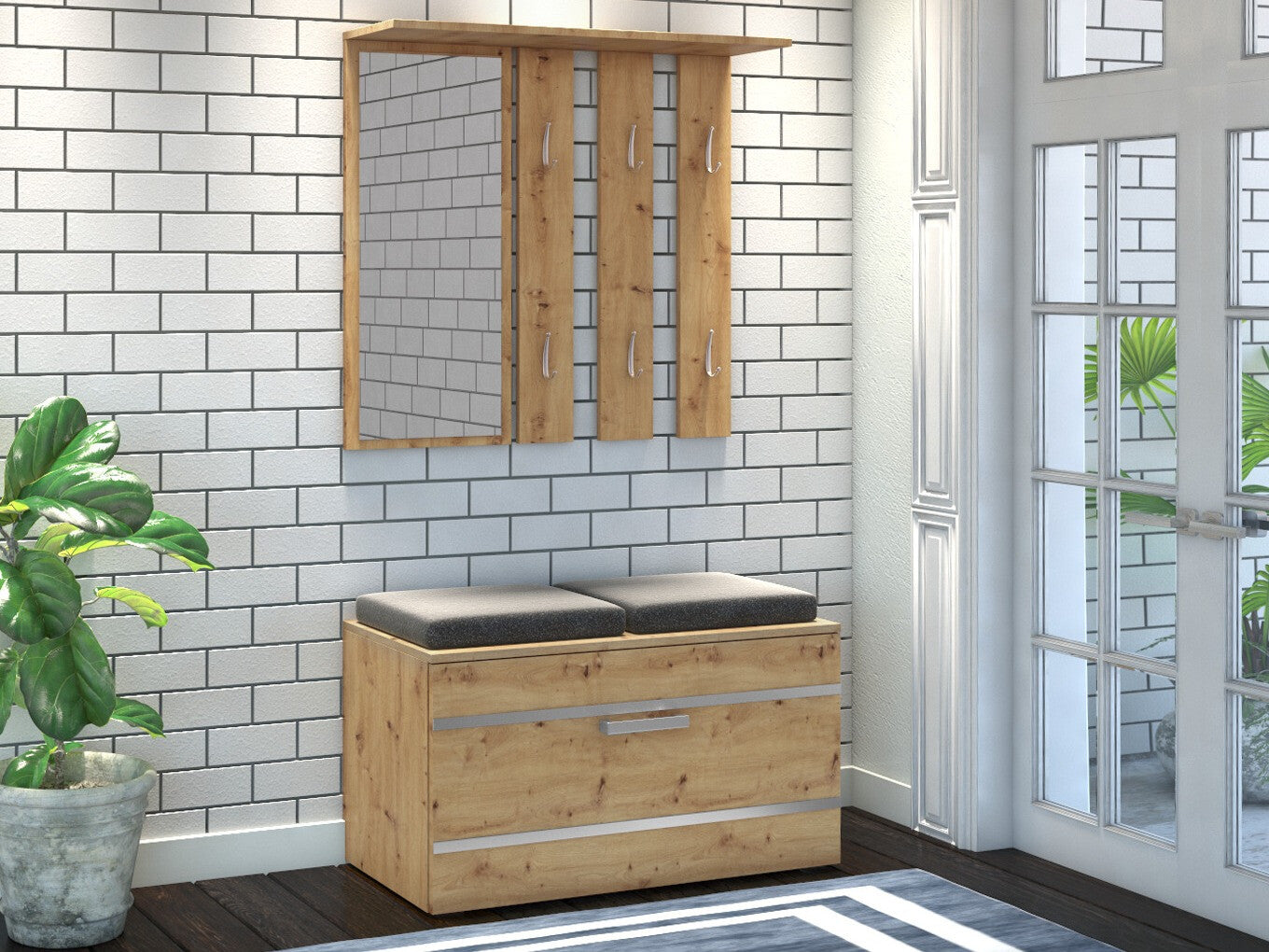 Knagerække Mandeville 180