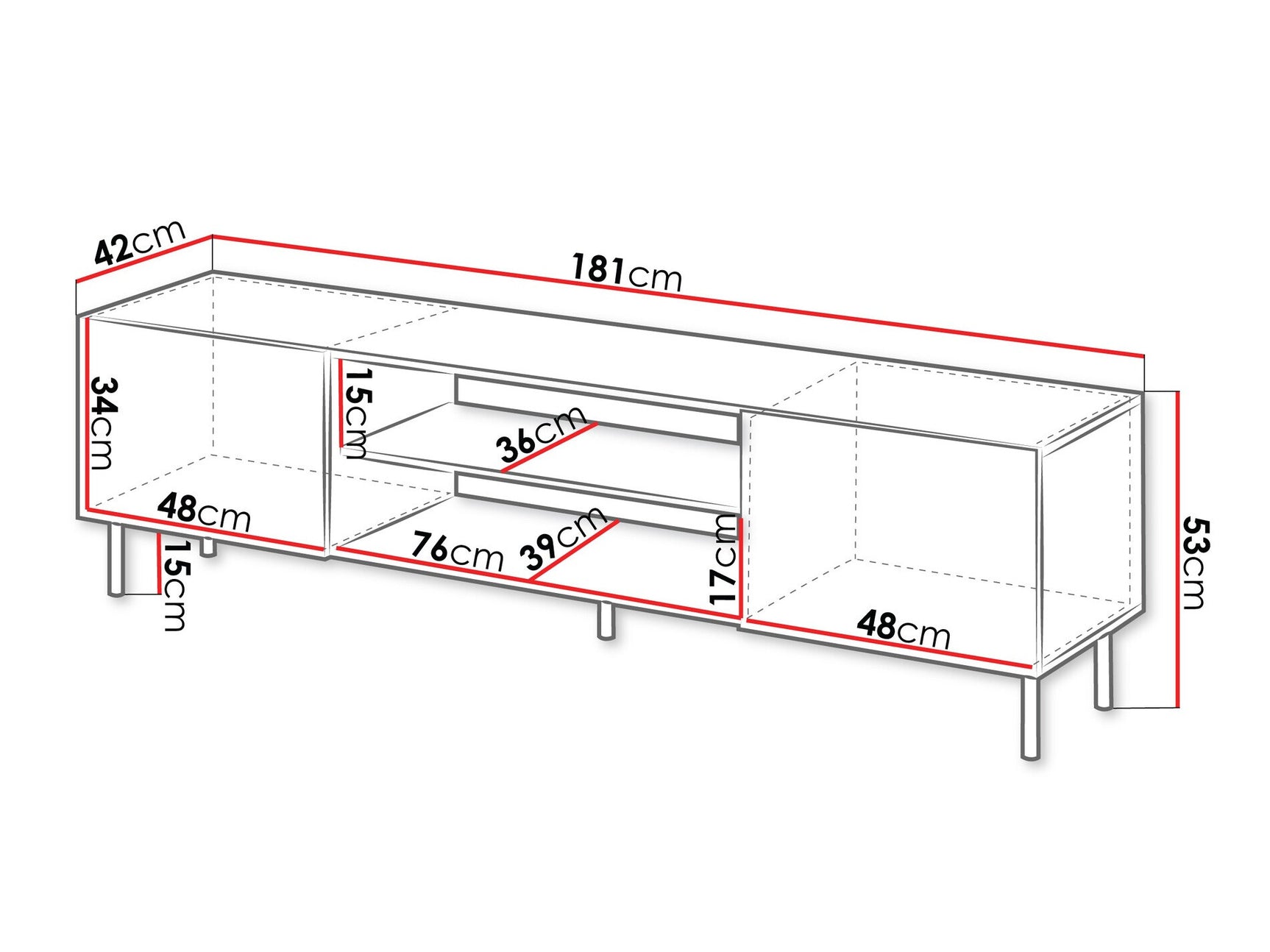 TV stand Charlotte S103