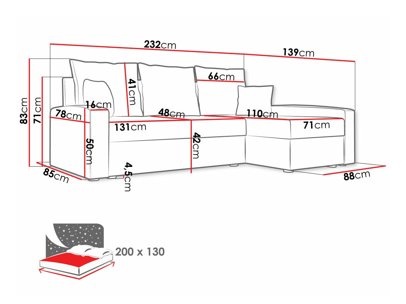 Hjørnesofa Memphis 122
