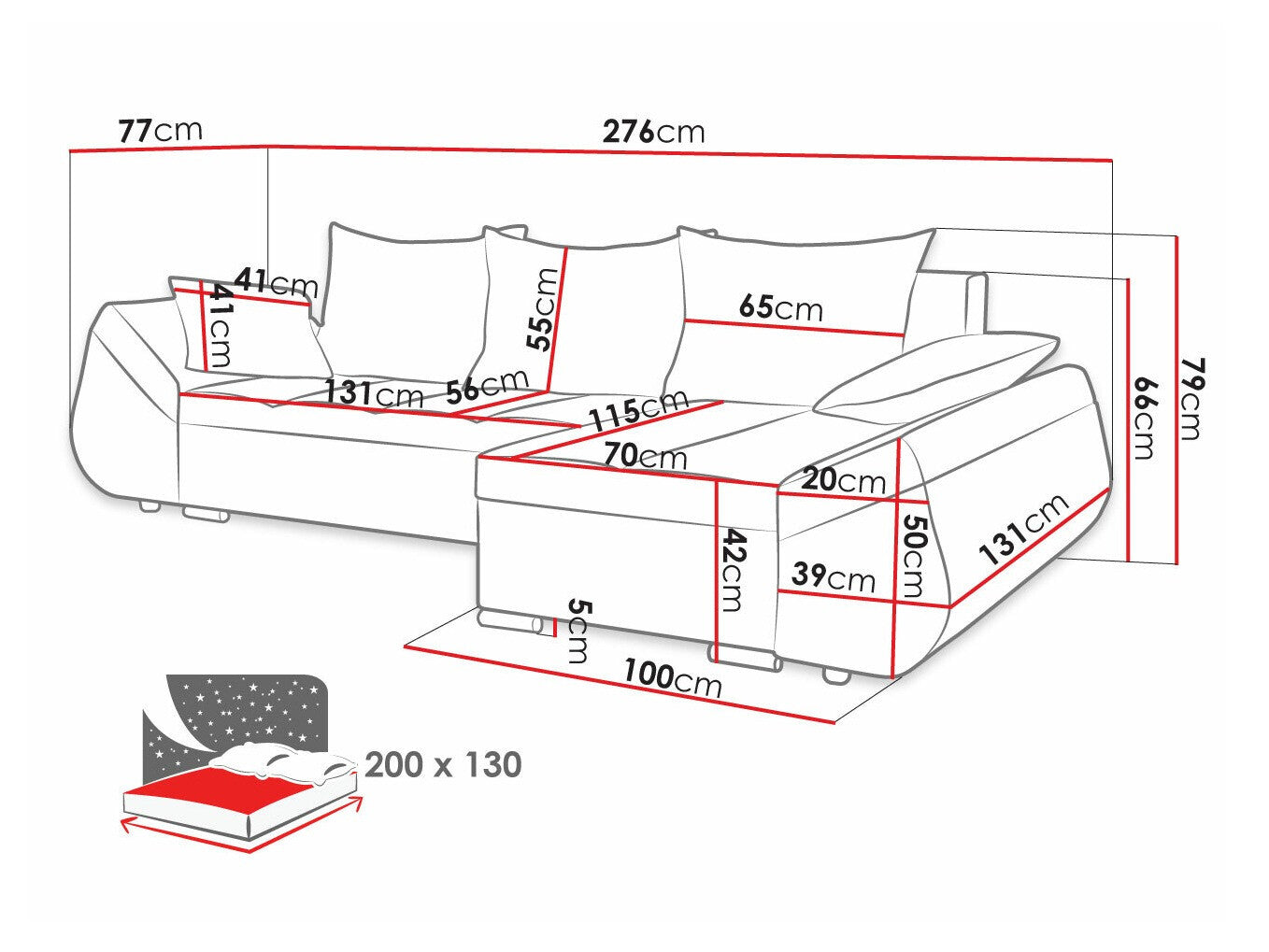 Hjørnesofa Memphis 111
