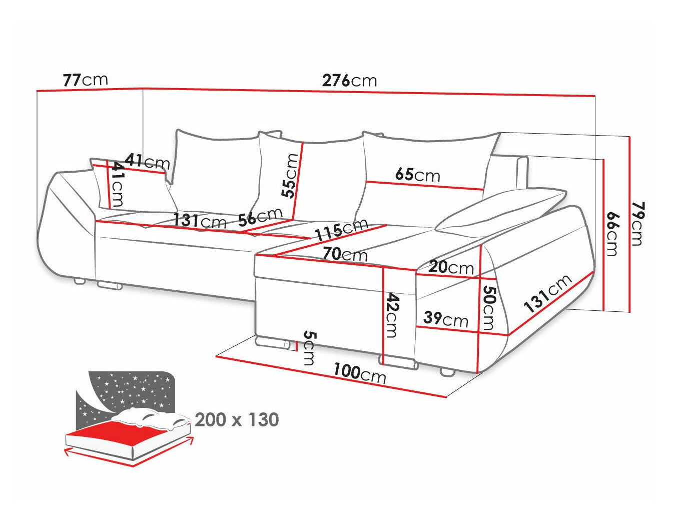 Hjørnesofa Memphis 111