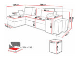 Hjørnesofa Memphis 124