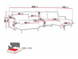 Hjørnesofa Columbus 223