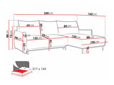 Hjørnesofa Columbus 224