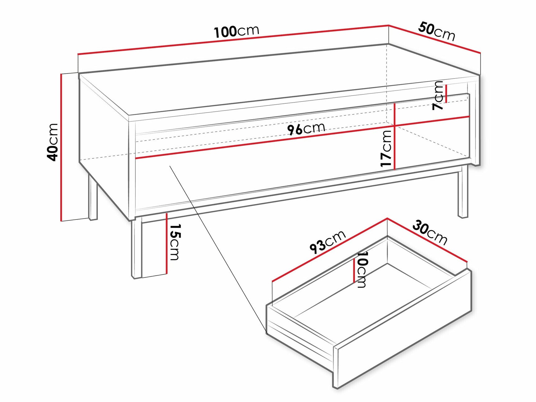 Coffee table Comfivo T102