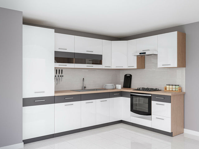 Modulopbygget køkkensæt Mode White 130