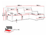 Corner sofa Columbus 226
