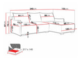 Corner sofa Columbus 226