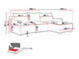 Corner sofa Columbus 226