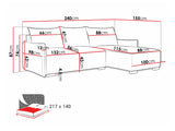 Corner sofa Columbus 226