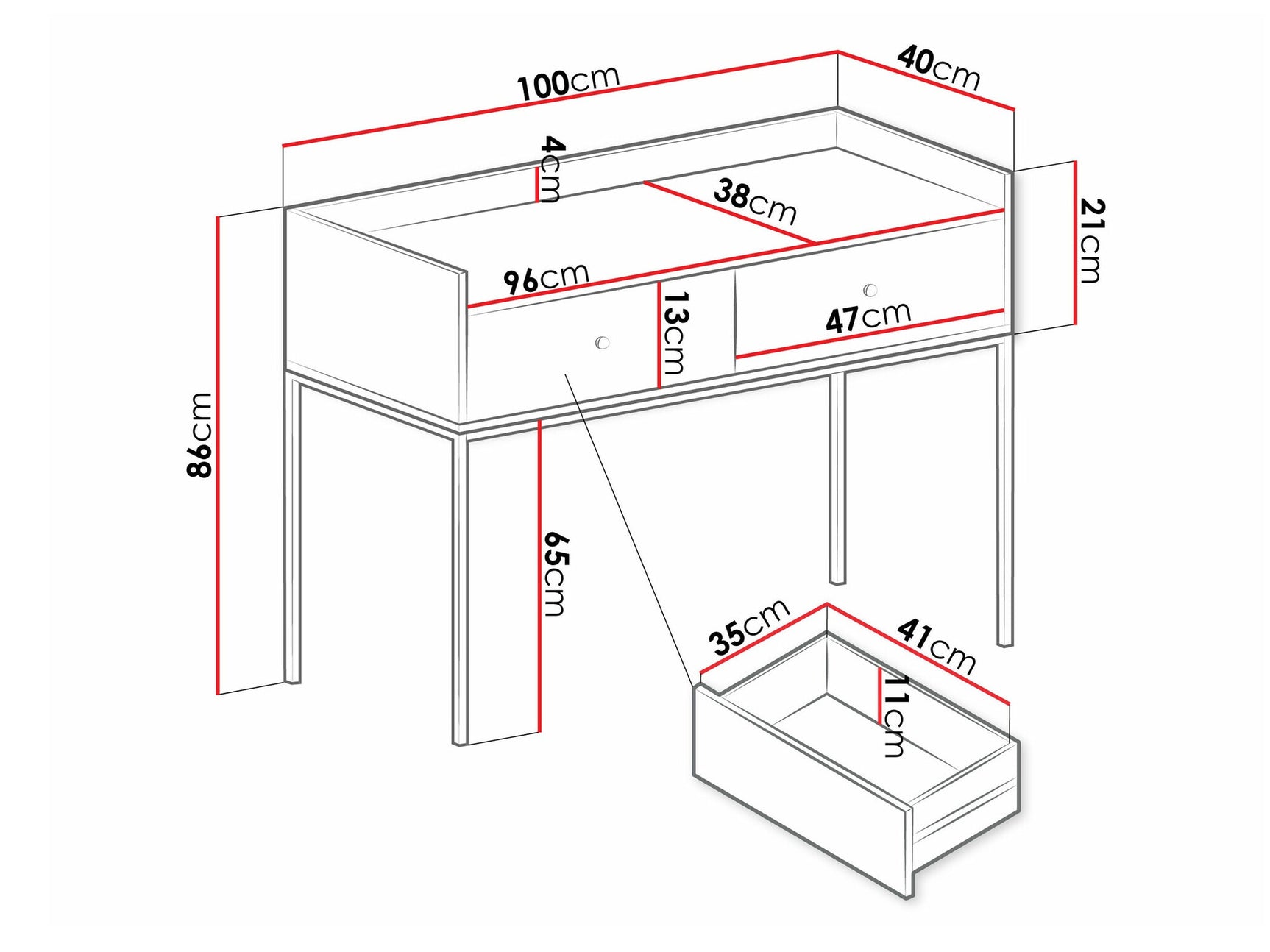 Console table Comfivo U106