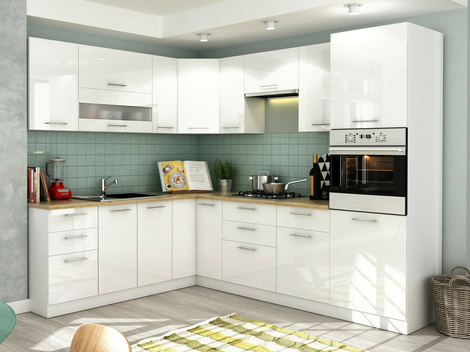 Modulært vægskab Tiffa White 129