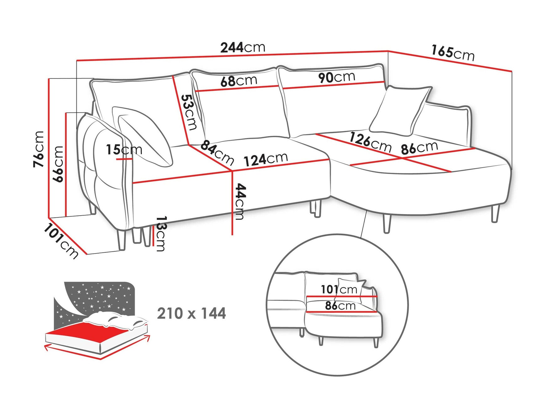 Hjørnesofa TrendyNest 101
