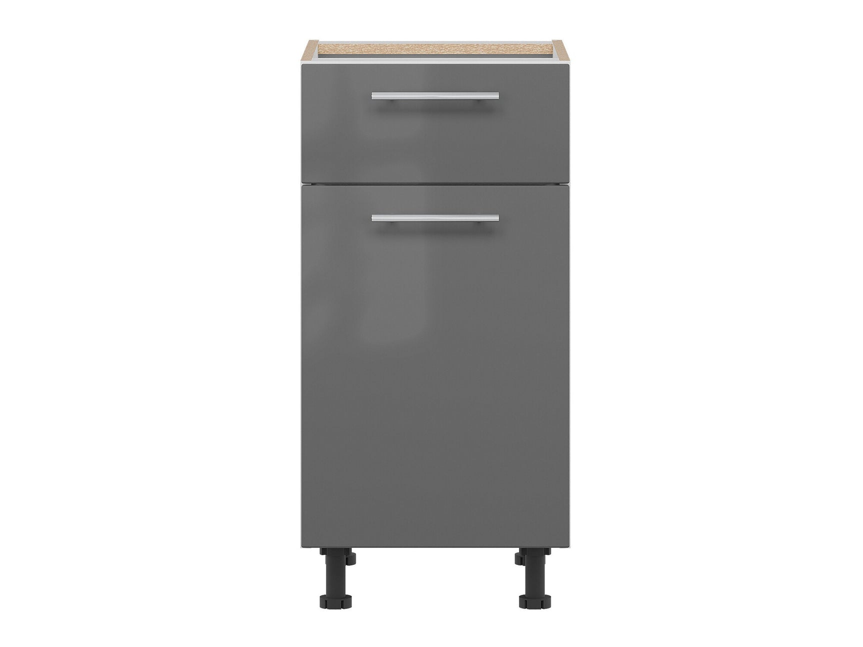 Modulskab med skuffe og låger Tiffa Grey 138