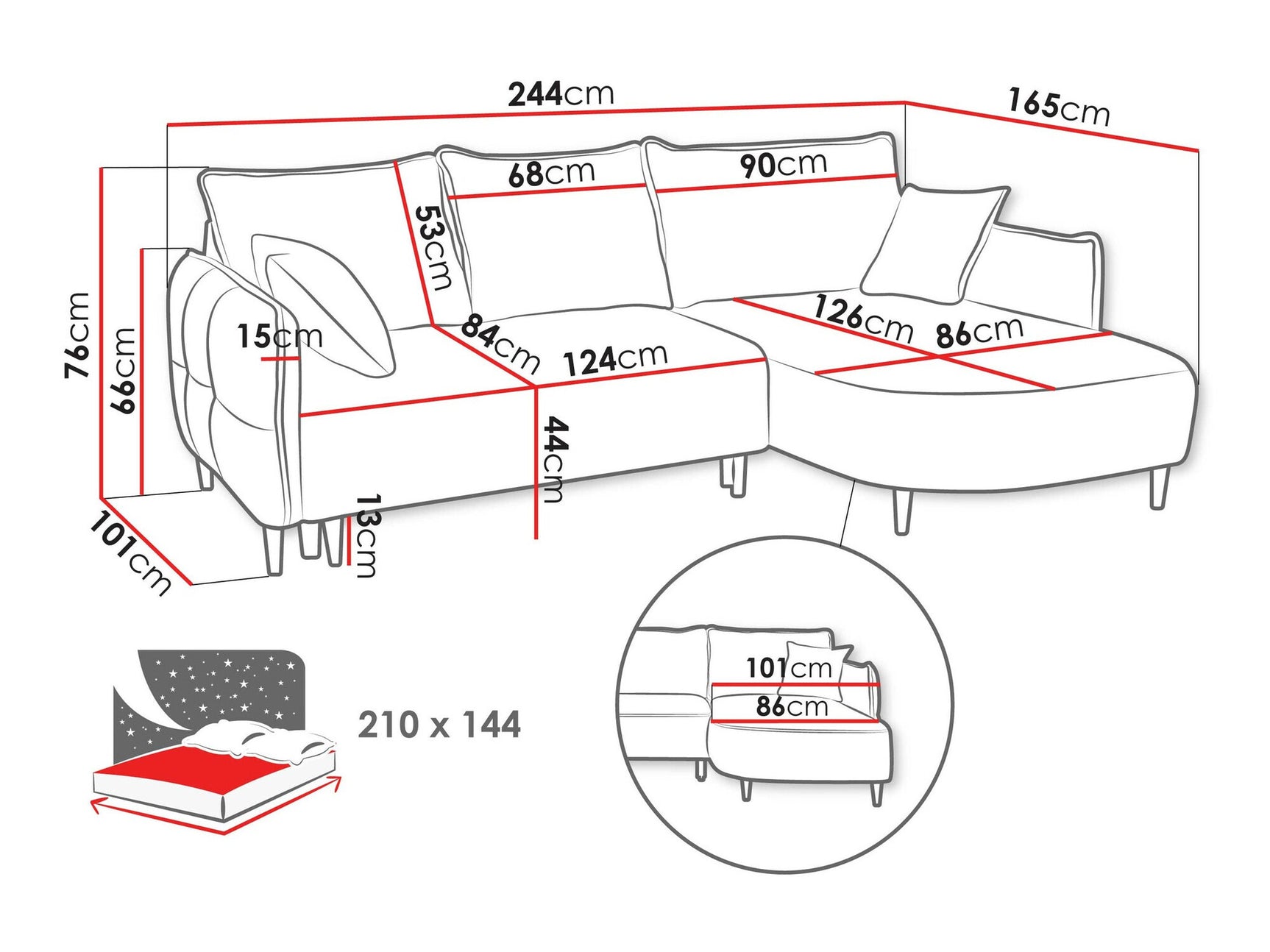 Hjørnesofa TrendyNest 101