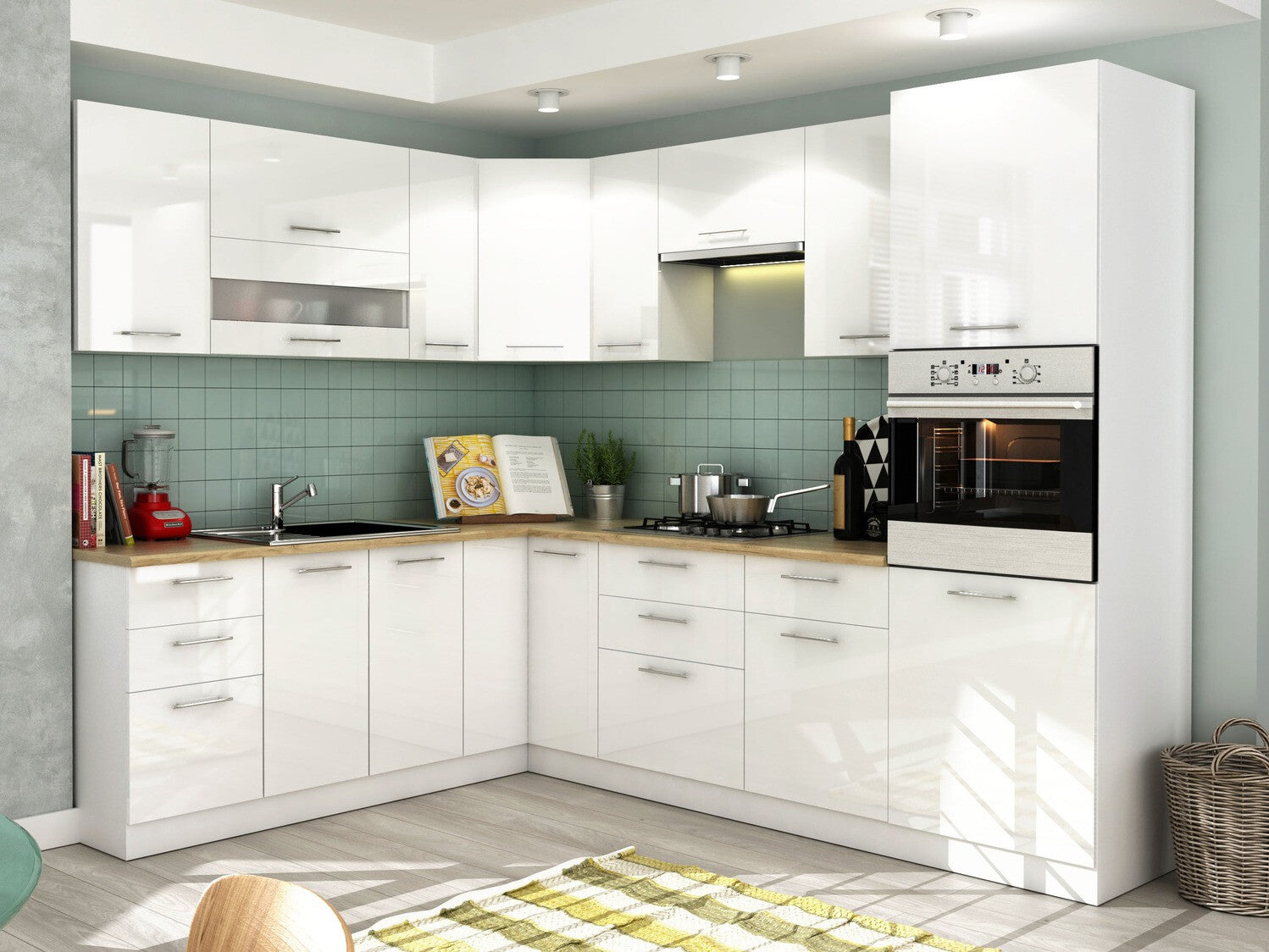 Modulskab med skuffer Tiffa White 142