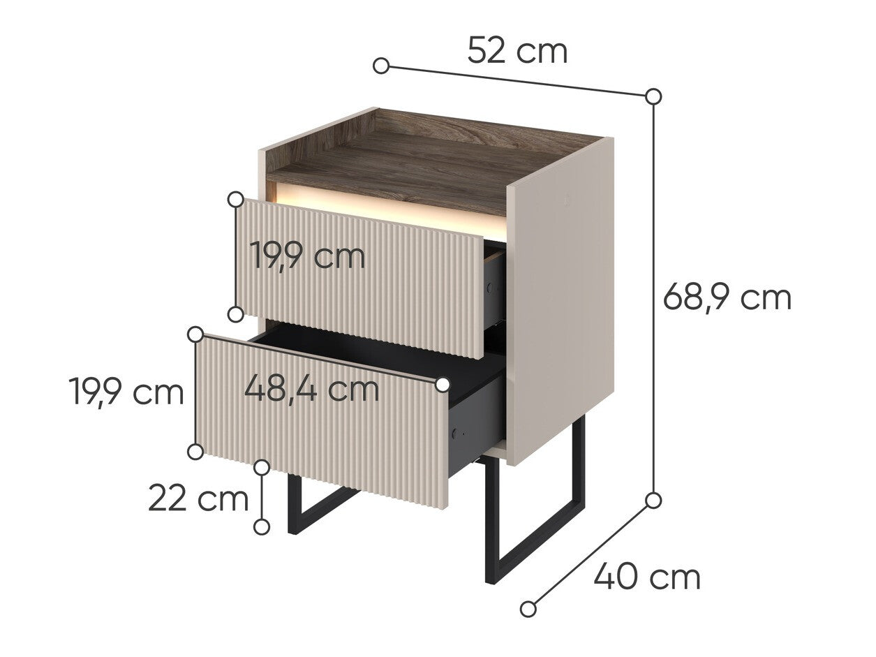 Sengebord Fresno AV108