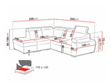 Hjørnesofa Columbus 228