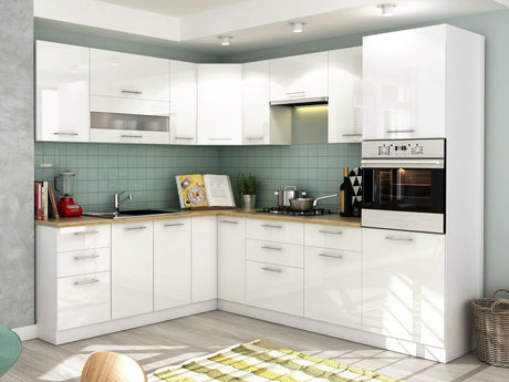 Modulopbygget vaskeskab med låger Tiffa White 138