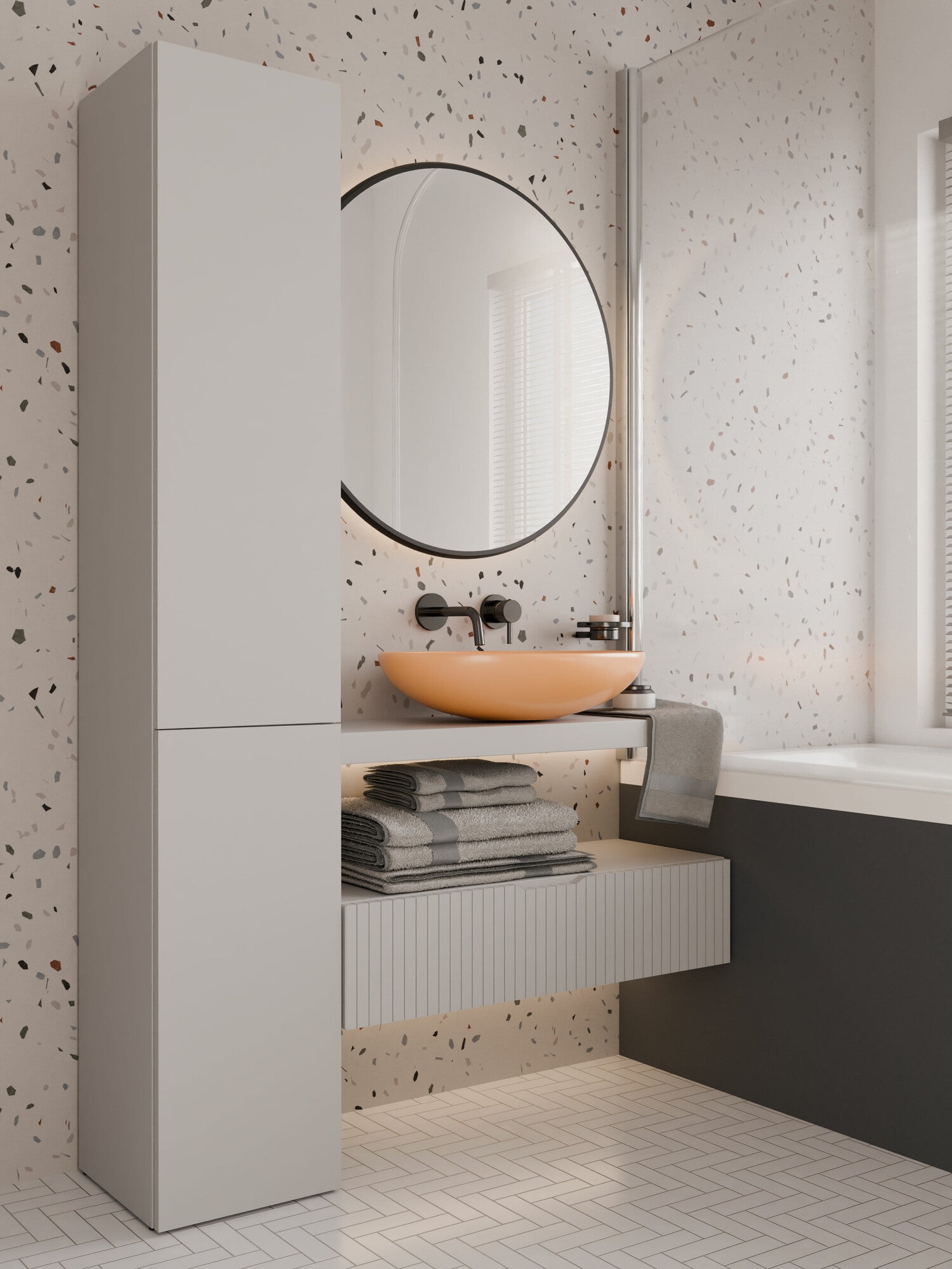 Stående badeværelsesskab Nolmaru 110