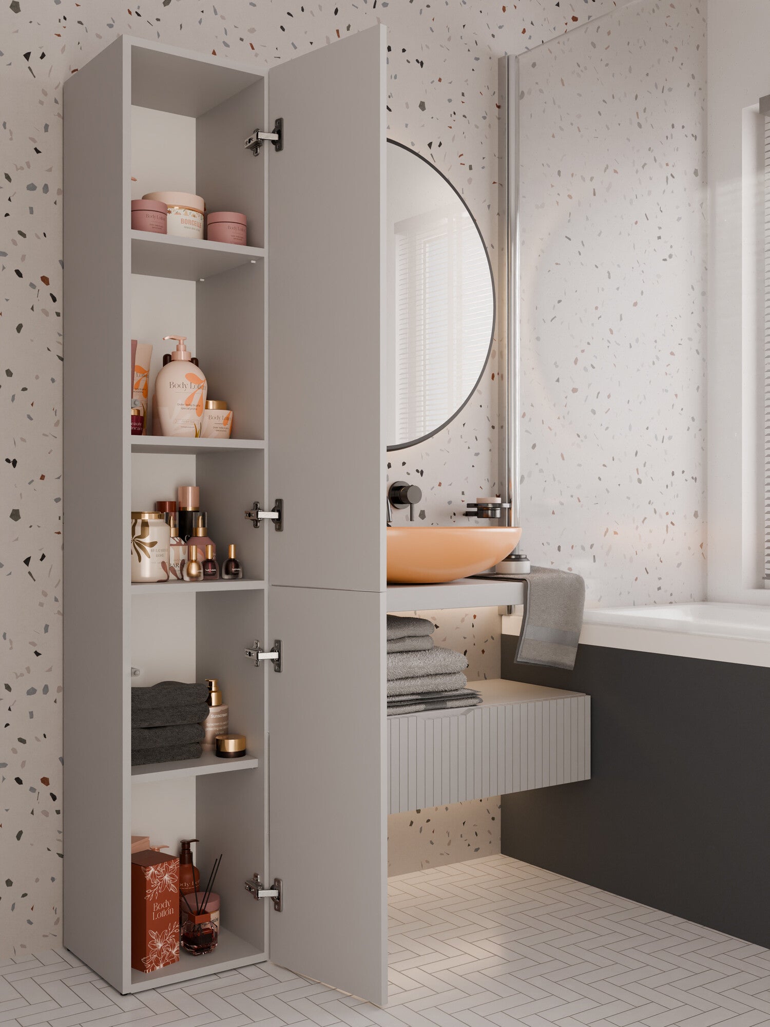 Stående badeværelsesskab Nolmaru 110