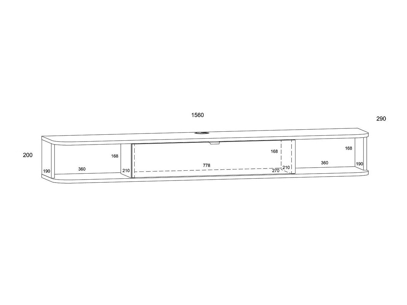 TV-bord Buffalo 176